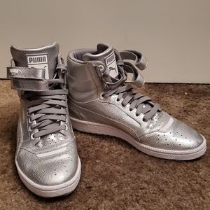 Puma Sky II High Holographic (Big Kid)6.5C silver